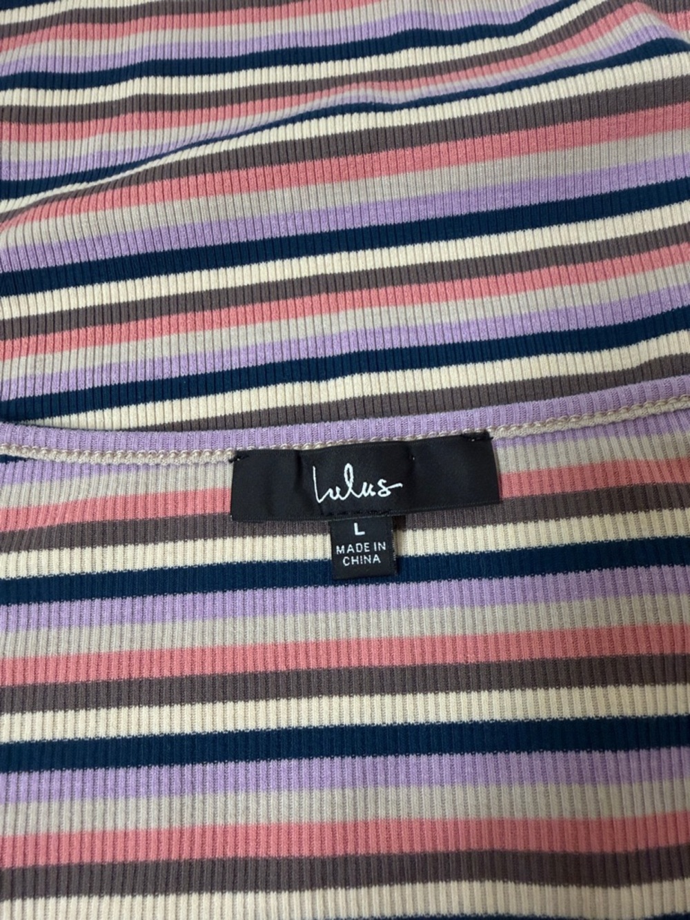 Lulus Constant Aesthetic Purple Multi-Striped Long Sleeve Top - Picture 5 of 9